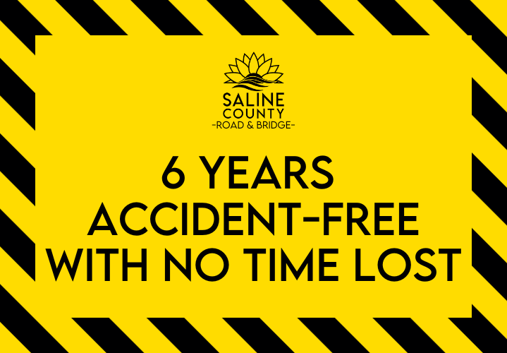 Saline County Road and Bridge Department Celebrates 6 years accident-free with no time lost - News Image